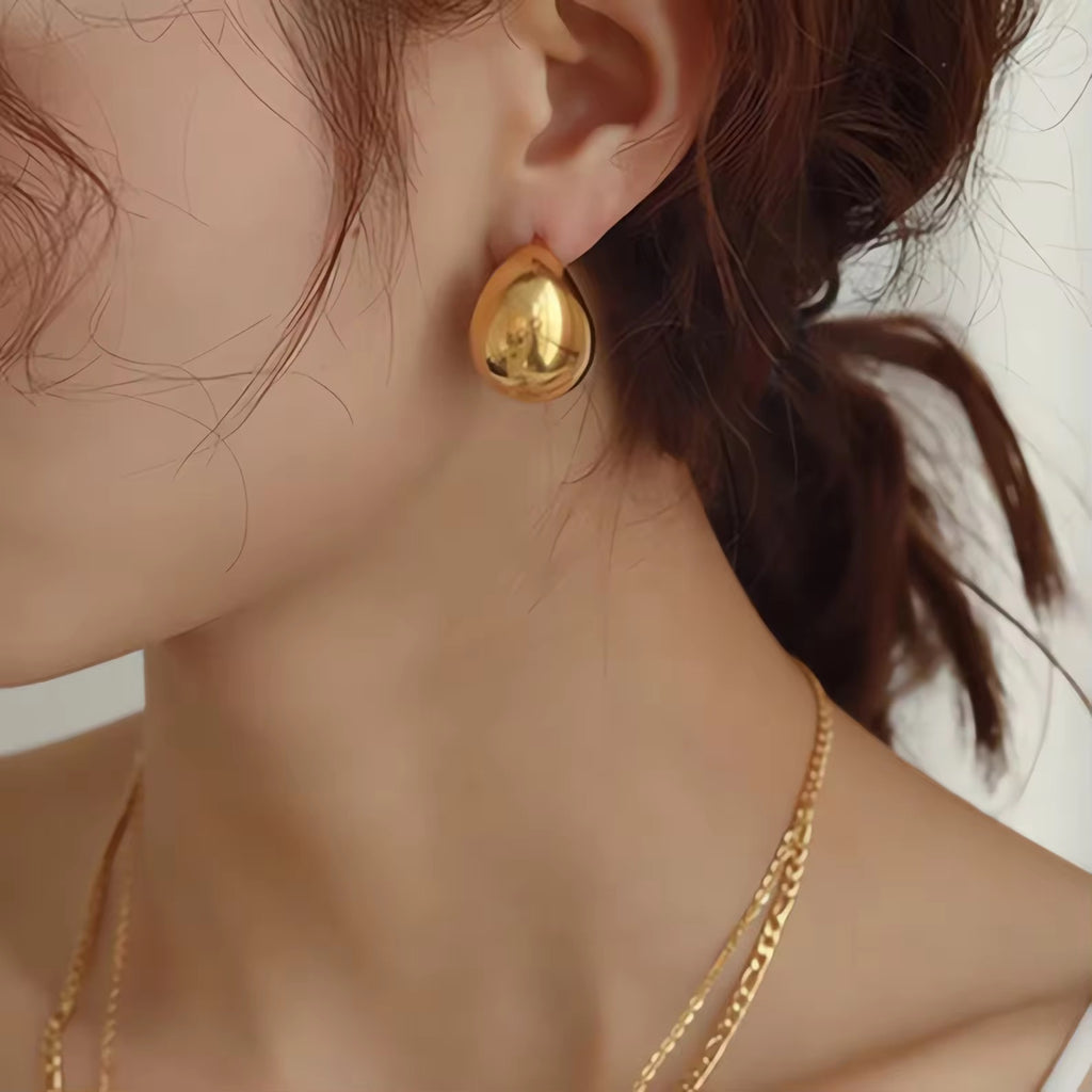 Chunky Gold Hoops