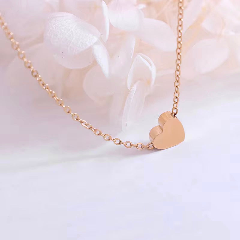 Rose Gold Heart Necklace