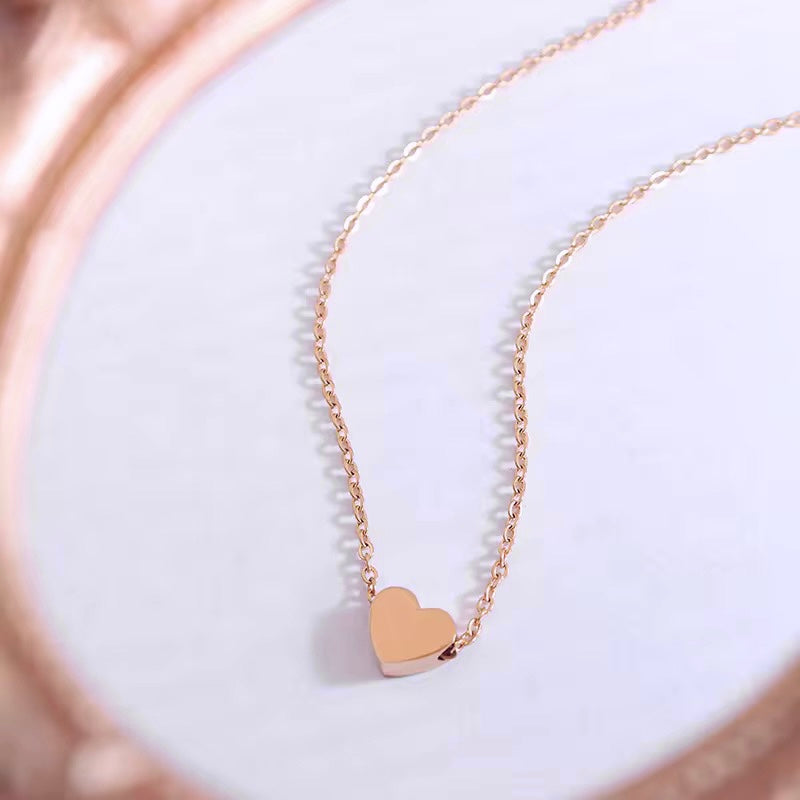 Rose Gold Heart Necklace