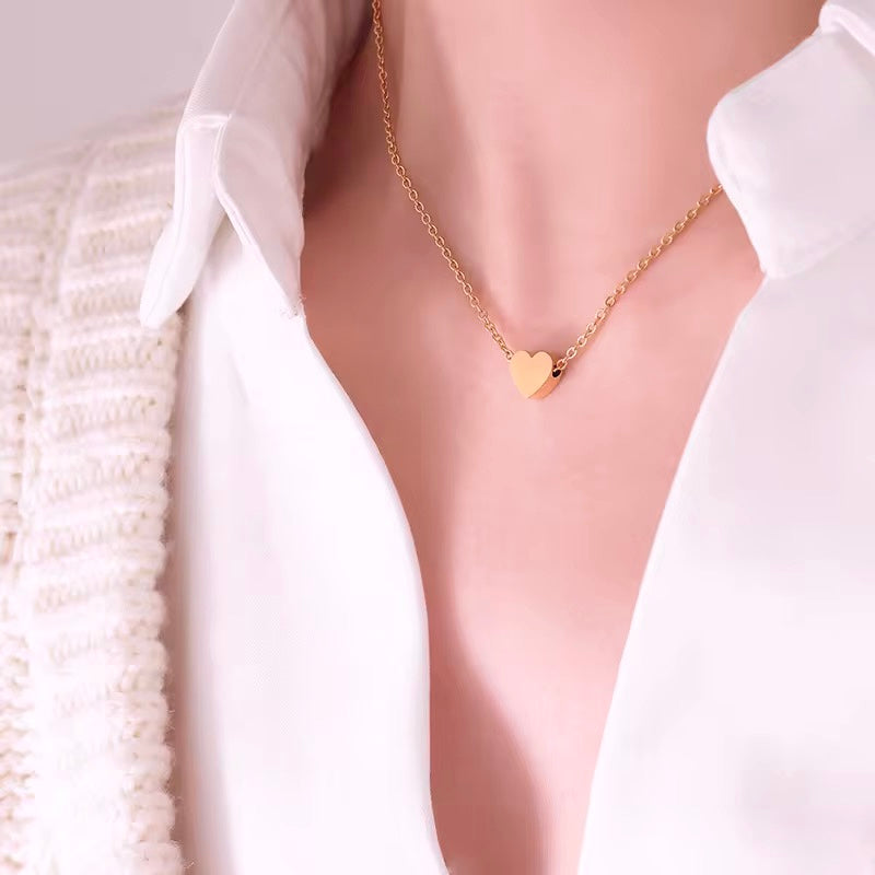Rose Gold Heart Necklace