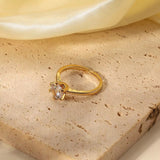 Solitaire Adjustable Ring