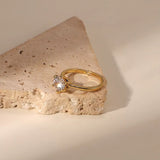 Solitaire Adjustable Ring