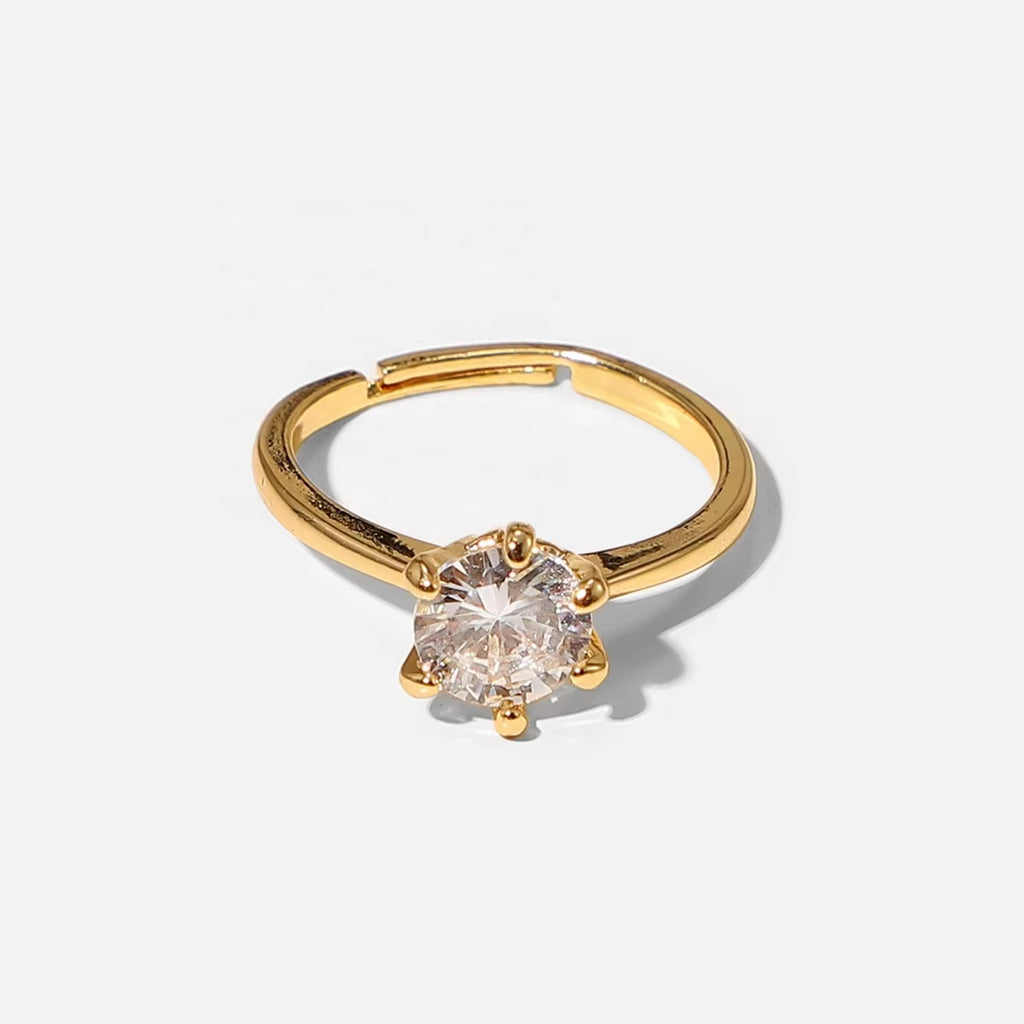 Solitaire Adjustable Ring