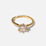 Solitaire Adjustable Ring