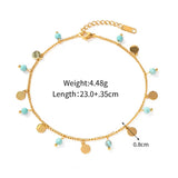 Turquoise Beaded Anklet