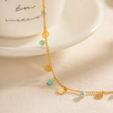 Turquoise Beaded Anklet