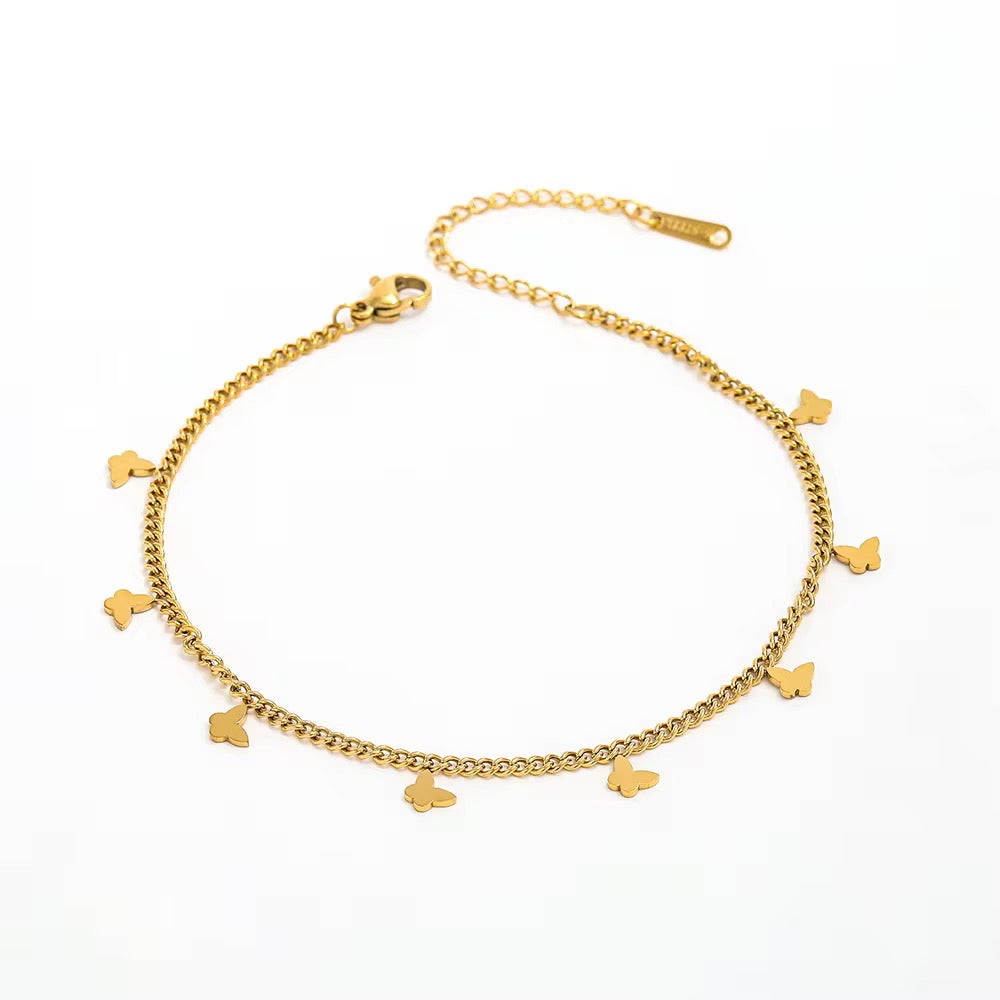 Butterfly Charm Anklet
