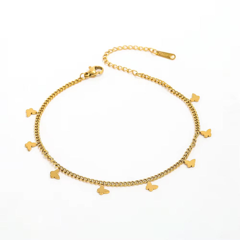 Butterfly Charm Anklet