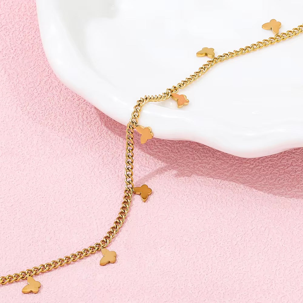 Butterfly Charm Anklet