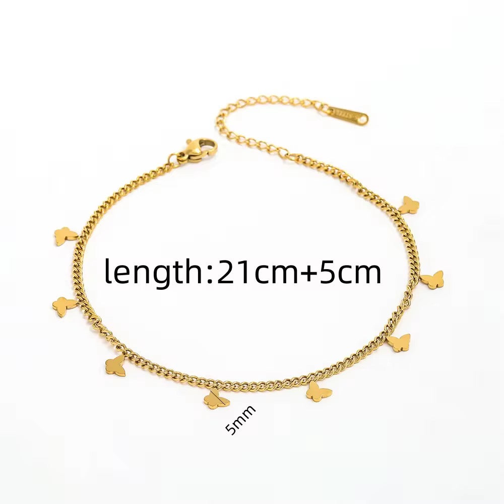Butterfly Charm Anklet