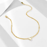 Layered Heart Anklet