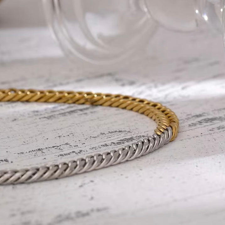 Two Tone Chunky Necklace