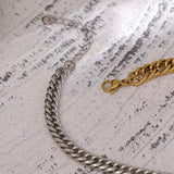Two Tone Chunky Necklace