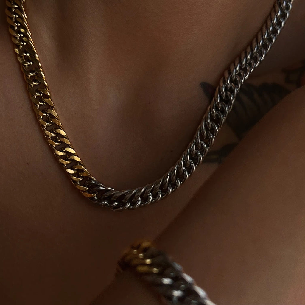 Two Tone Chunky Necklace
