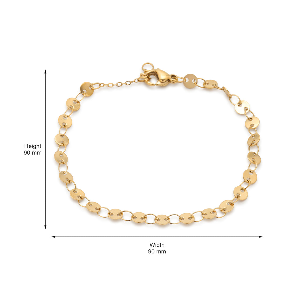 Wafer Chain Bracelet