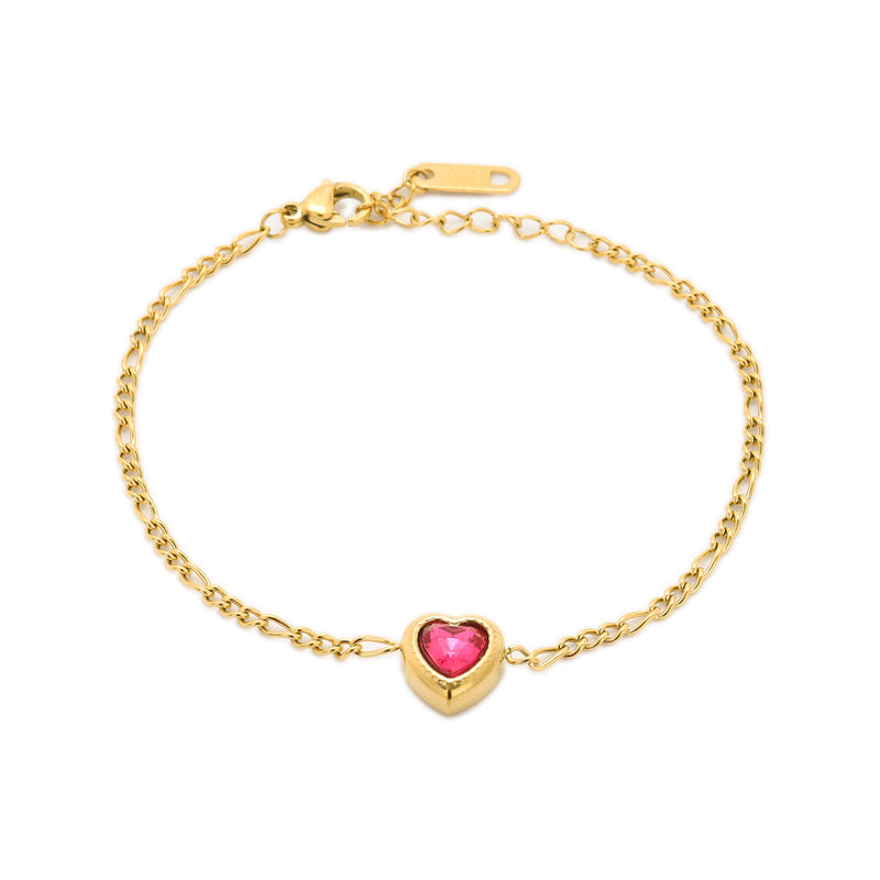 Pink Heart Bracelet