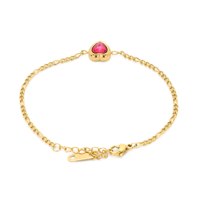 Pink Heart Bracelet