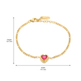 Pink Heart Bracelet