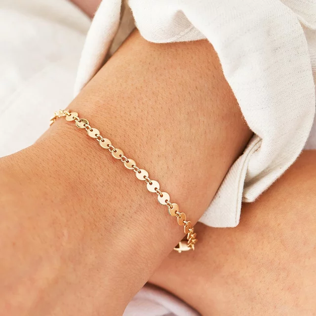 Wafer Chain Bracelet