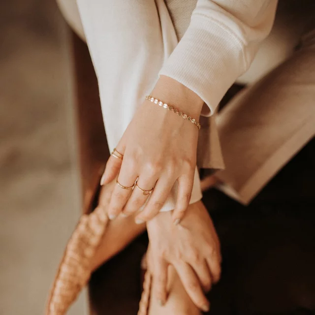 Wafer Chain Bracelet