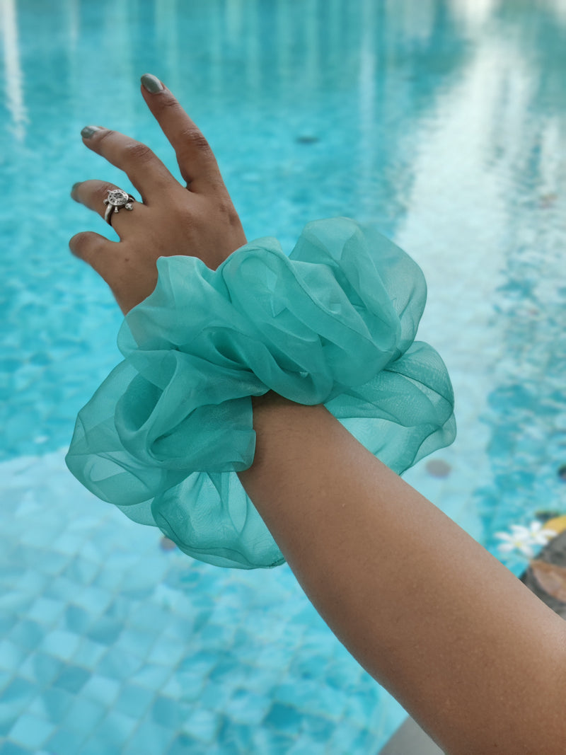 Aqua Scrunchie- XXL