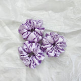Lavender Satin Scrunchie- L