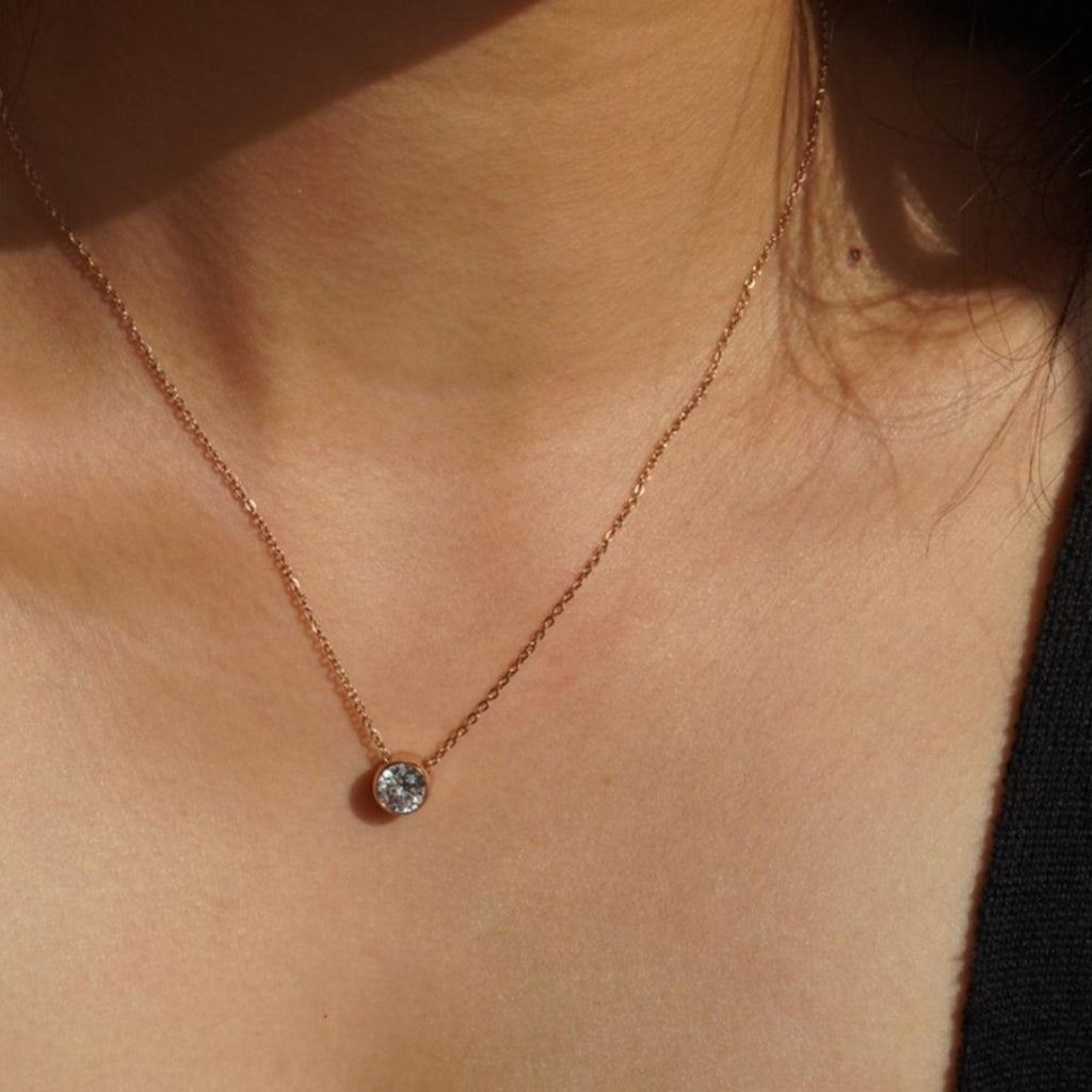 Solitaire Pendant Necklace