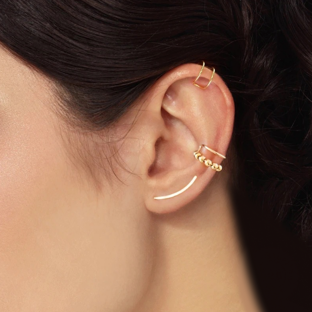 She Earrings- 18K Gold Plated