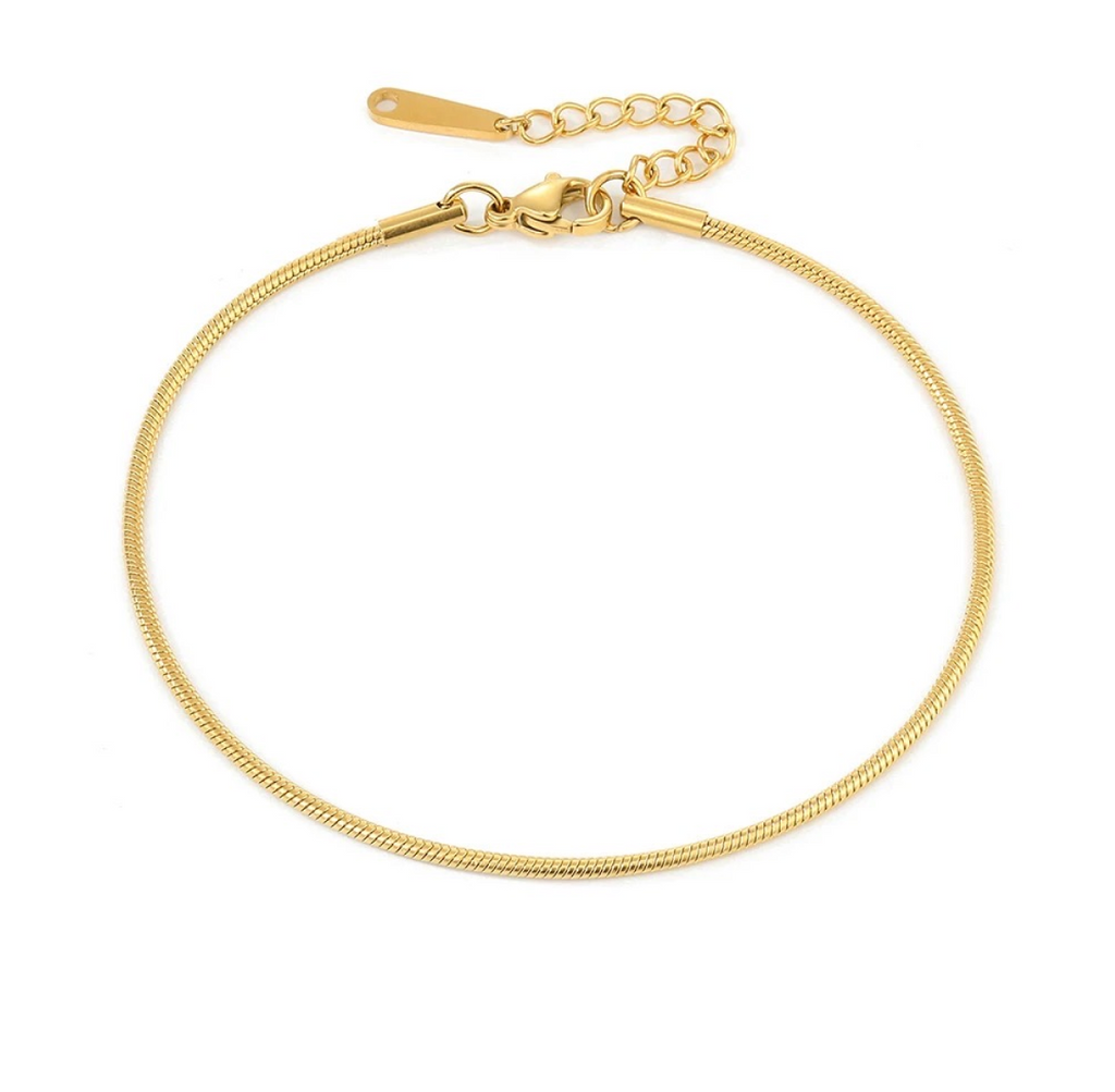 Fin Anklet- 18K Gold Plated
