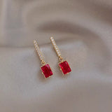 Angel Earrings- Ruby