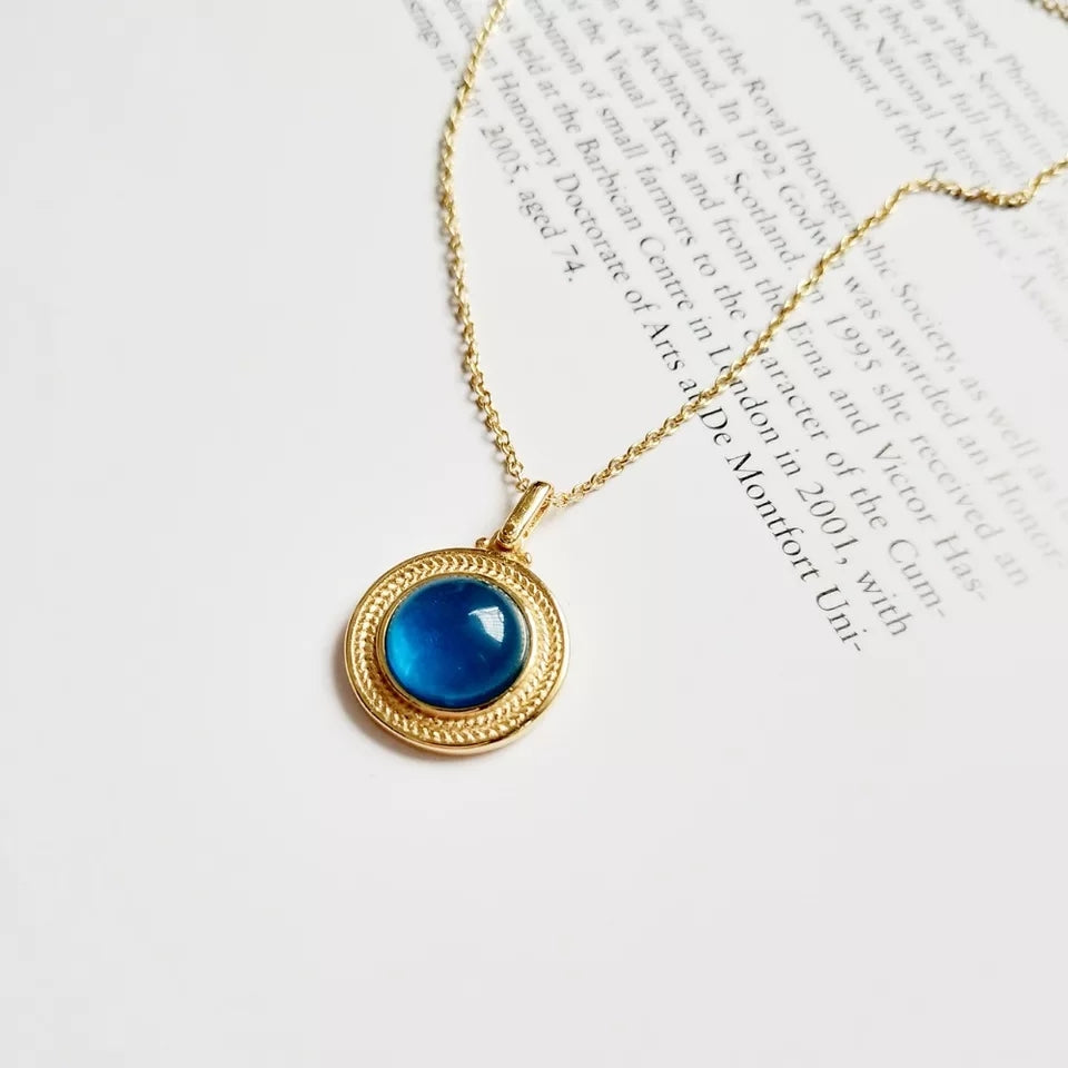 18K Gold Plated- Iris Necklace (925 Silver)