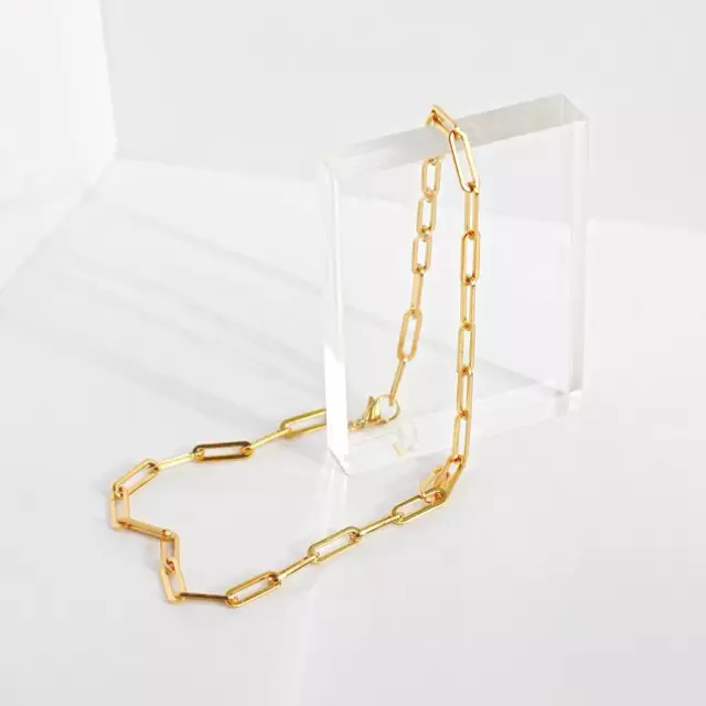 Link Necklace- 18K Gold Plated