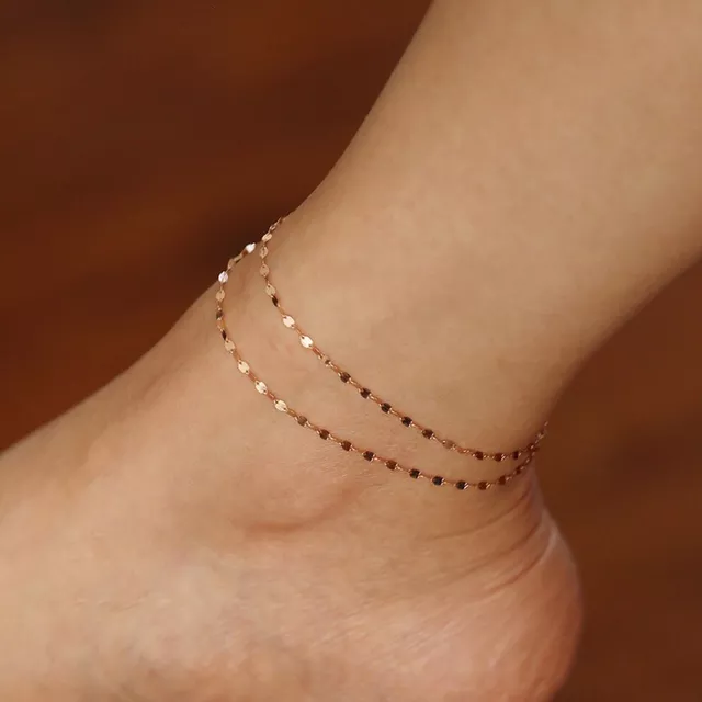 Amazon.com: Pancert Gold Layered Satellite Beads Heart Anklets 18K Gold  Plated Dainty Gold Anklet for Women Teen Girls Cute Beads Heart Ankle  Bracelets Minimalist Summer Beach Foot Chain Ankle Jewelry Gifts: Clothing,