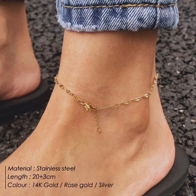 Bejeweled Emerald 18k Gold Plated Anklet Set – Ettika