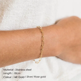 Link Bracelet-14K Gold Plated