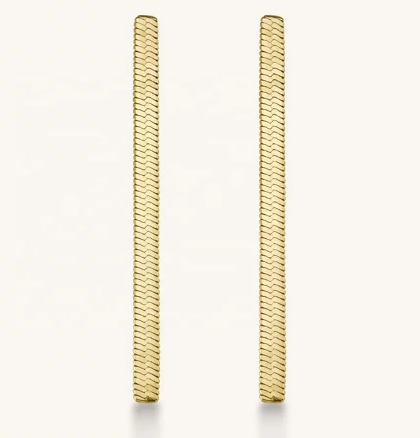 Snake String Earrings- 18K Gold Plated