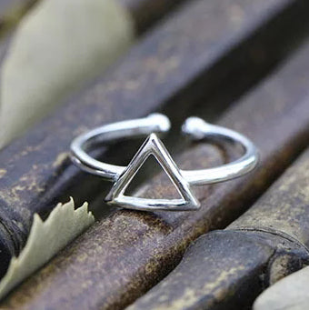 Triangle Ring- 925 Silver