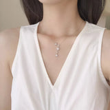 Meteor Necklace- 18K White Gold Plated