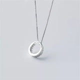 Ellipse Necklace- 925 Silver