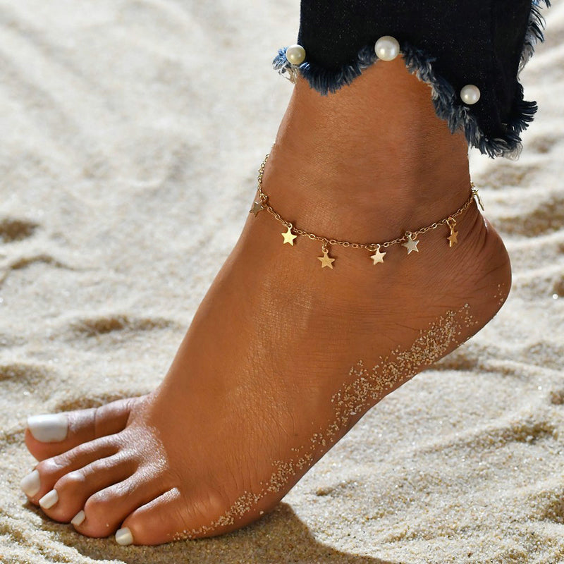 Star Charms Anklet
