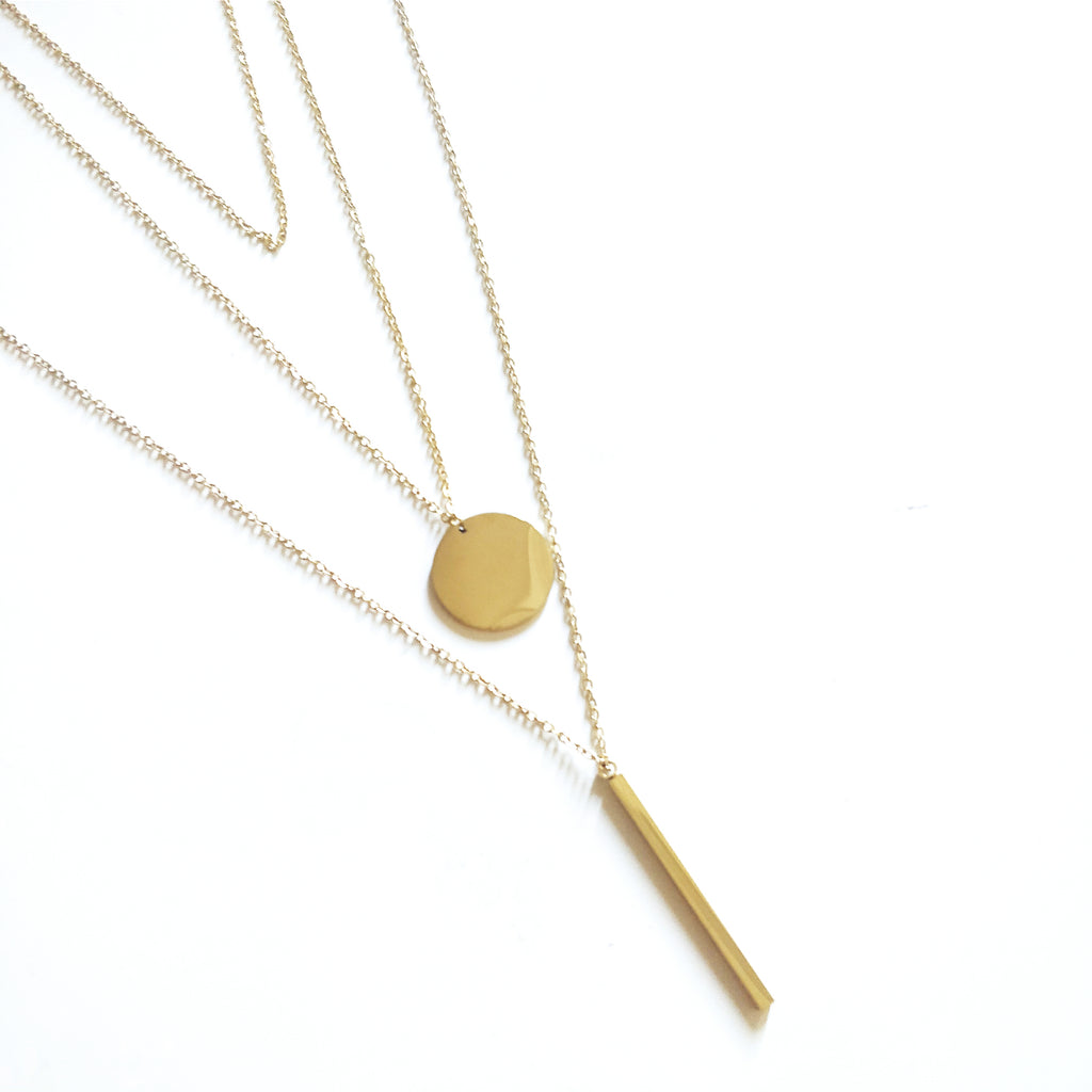 Miami Layered Necklace- 14K Gold Plated