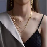 Multistring Necklace- 18K Gold Plated