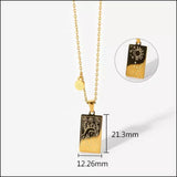 Zodiac Necklace- 18K Gold Plated
